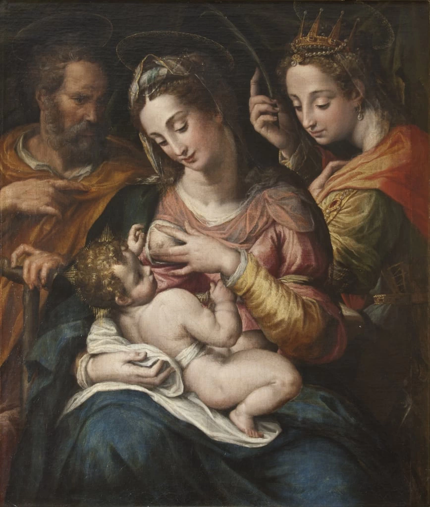  135-Sacra Famiglia con santa Caterina - Nationalmuseum, Stockholm 